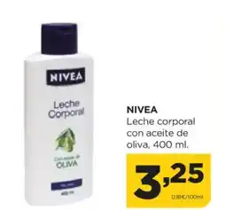 Alimerka NIVEA Leche corporal con aceite de oliva oferta