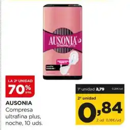 Alimerka AUSONIA Compresa ultrafina plus, noche oferta