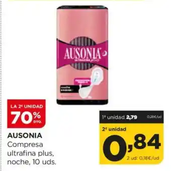 Alimerka AUSONIA Compresa ultrafina plus, noche oferta