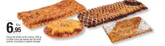 BonpreuEsclat Coca de brioix amb crema,o mitja coca de pasta de full amb crema, xocolata o cabell d'àngel oferta