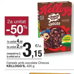BonpreuEsclat KELLOGG'S Cereals amb xocolata Chocos oferta