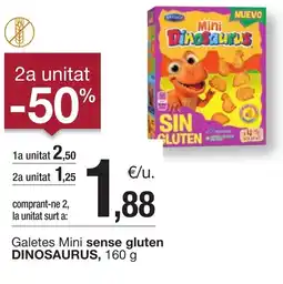 BonpreuEsclat DINOSAURUS Galetes Mini sense gluten oferta
