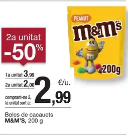 BonpreuEsclat M&M'S Boles de cacauets oferta