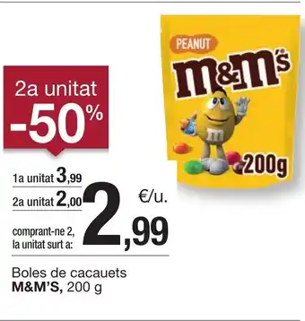 BonpreuEsclat M&M'S Boles de cacauets oferta