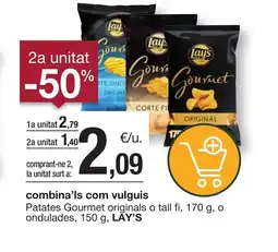 BonpreuEsclat LAY'S Patates Gourmet originals o tall fi oferta
