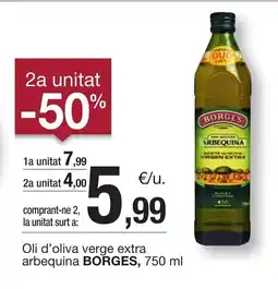 BonpreuEsclat BORGES Oli d'oliva verge extra arbequina oferta
