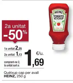 BonpreuEsclat HEINZ Quètxup cap per avall oferta