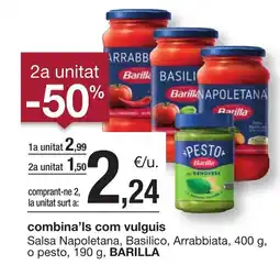 BonpreuEsclat BARILLA Salsa Napoletana, Basilico, Arrabbiata oferta