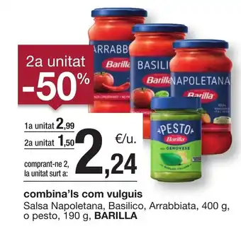 BonpreuEsclat BARILLA Salsa Napoletana, Basilico, Arrabbiata oferta