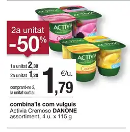 BonpreuEsclat DANONE Activia Cremoso assortiment oferta