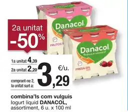 BonpreuEsclat DANACOL Iogurt liquid assortiment oferta