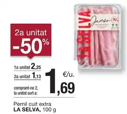 BonpreuEsclat LA SELVA Pernil cuit extra oferta