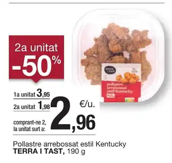 BonpreuEsclat TERRA I TAST Pollastre arrebossat estil Kentucky oferta