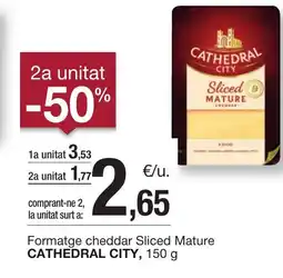 BonpreuEsclat CATHEDRAL CITY Formatge cheddar Sliced Mature oferta