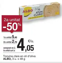 BonpreuEsclat ALBO Tonyina clara en oli d'oliva oferta