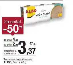 BonpreuEsclat ALBO Tonyina clara al natural oferta