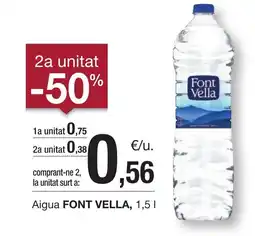 BonpreuEsclat FONT VELLA Aigua oferta