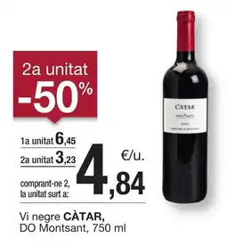 BonpreuEsclat CÀTAR Vi negre DO Montsant oferta