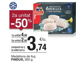 BonpreuEsclat FINDUS Medallons de lluç oferta