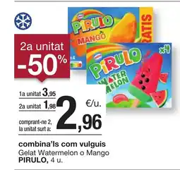 BonpreuEsclat PIRULO Gelat Watermelon o Mango oferta