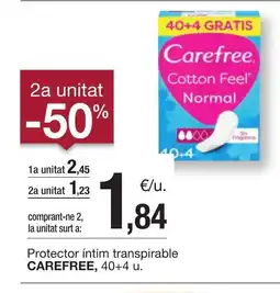 BonpreuEsclat CAREFREE Protector íntim transpirable oferta