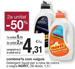 BonpreuEsclat NORIT Detergent líquid per a roba de colors oferta
