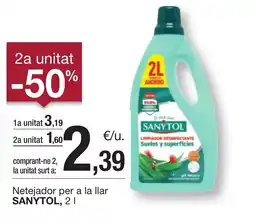 BonpreuEsclat SANYTOL Netejador per a la llar oferta