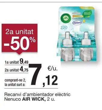 BonpreuEsclat AIR WICK Recanvi d'ambientador elèctric Nenuco oferta