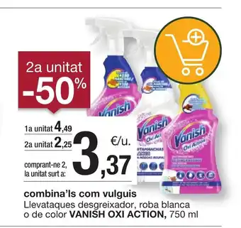 BonpreuEsclat VANISH OXI ACTION Llevataques desgreixador, roba blanca o de color oferta