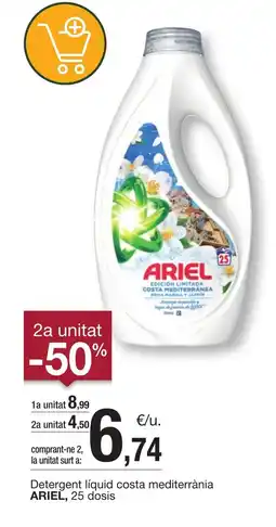BonpreuEsclat ARIEL Detergent líquid costa mediterrània oferta