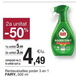 BonpreuEsclat FAIRY Rentavaixelles poder 3 en 1 oferta