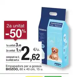 BonpreuEsclat BIAZOO Empapadors per a gossos oferta