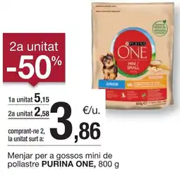 BonpreuEsclat PURINA ONE Menjar per a gossos mini de pollastre oferta