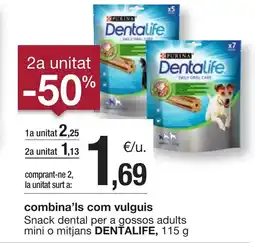 BonpreuEsclat DENTALIFE Snack dental per a gossos adults mini o mitjans oferta