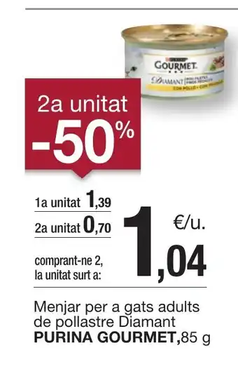 BonpreuEsclat PURINA GOURMET Menjar per a gats adults de pollastre Diamant oferta