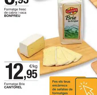 BonpreuEsclat CANTOREL Formatge Brie oferta