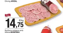 BonpreuEsclat BONPREU Botifarra catalana amb tòfona oferta