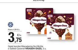 BonpreuEsclat HÄAGEN-DAZS Gelat bombó Macadamia Nut Brittle o Salted Caramel oferta