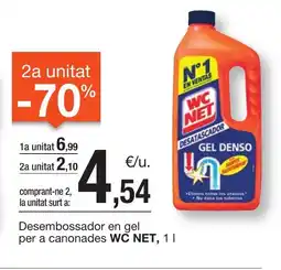 BonpreuEsclat WC NET Desembossador en gel per a canonades oferta