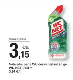 BonpreuEsclat WC NET Netejador per a WC desincrustant en gel oferta