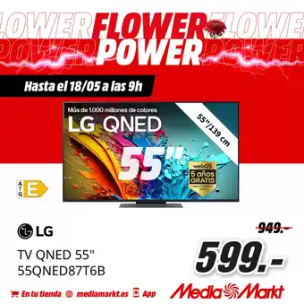 MediaMarkt LG TV QNED 55" 55QNED87T6B oferta