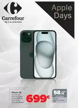 Carrefour IPHONE 15 oferta