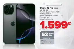 Carrefour IPHONE 16 Pro Max oferta