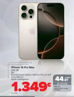 Carrefour IPHONE 16 Pro Max oferta