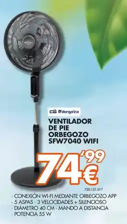 Expert Ventilador de pie orbegozo sfw7040 wifi oferta