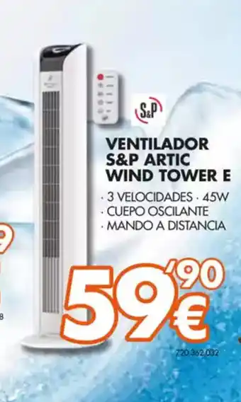 Expert Ventilador s&p artic wind tower e oferta