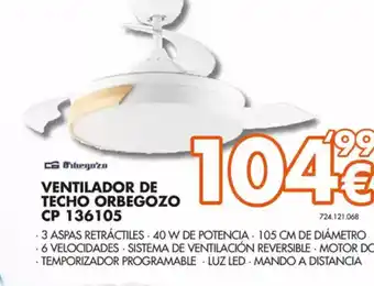 Expert Ventilador de techo orbegozo oferta