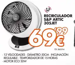 Expert Recirculador s&p artic 305jet oferta