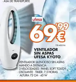 Expert UFESA Ventilador sin aspas ufesa kyoto oferta