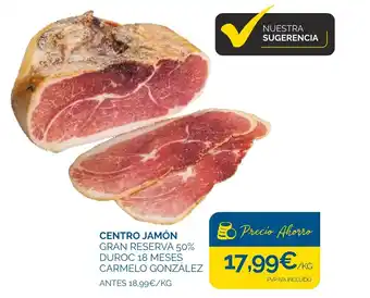 Cash Ecofamilia Centro jamón gran reserva 50% duroc 18 meses oferta